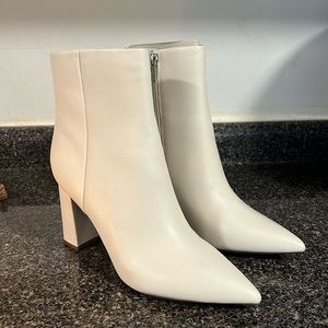 Marc Fisher White Bootie